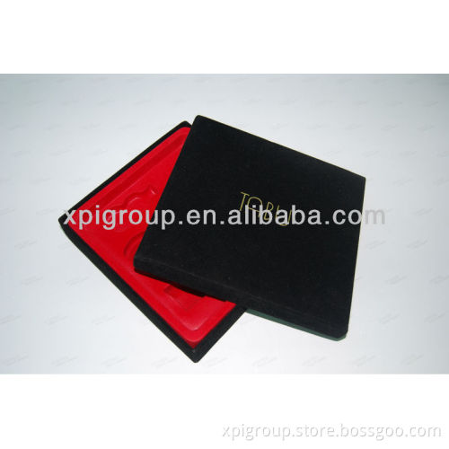 velvet box/suede box with cardboard core covered by velvet or suede